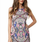 Kleid mit farbenfrohem Print