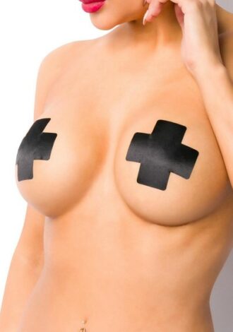 Schwarze Nippelpatches