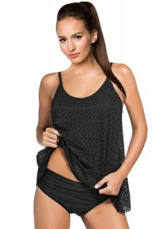 Tankini Spitzen Badeset