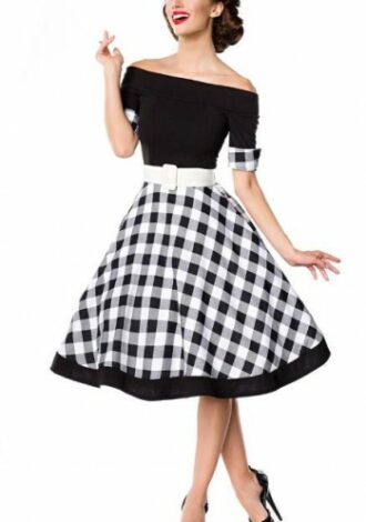 Swing-Kleid schulterfrei