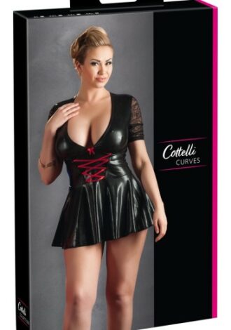 Kleid schwarz/rot