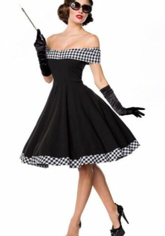 Swing-Kleid schulterfrei