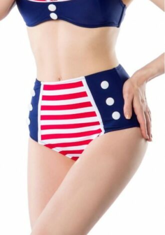 Vintage Bikinihöschen dreifarbig