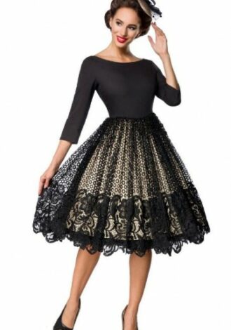 Swingkleid mit Spitze