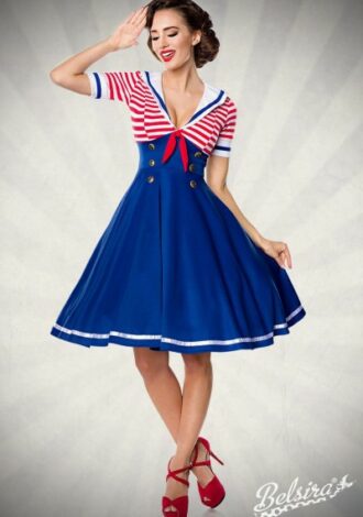 Swing Kleid im Marinelook