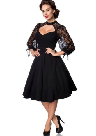 Longsleeve Spitzenkleid mit Herzausschnitt