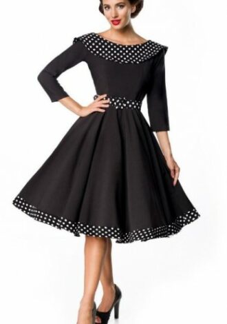 Swing-Kleid mit Punkten