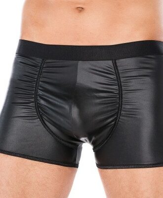 Elastische Boxershorts in schwarz