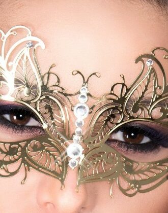 Geheimnisvolle Maske in gold
