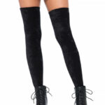 Overknees in Samtoptik