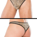 Leopardenslip mit Hakenverschluss