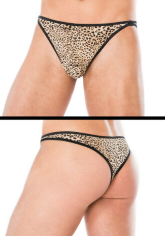 Leopardenslip mit Hakenverschluss