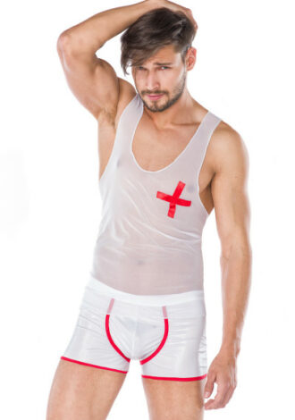 Wetlook Set Boxershorts und Shirt
