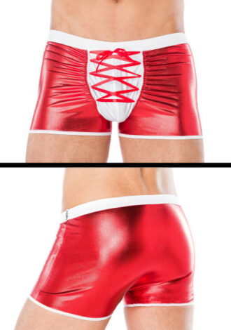 Wetlook Boxershorts mit Schnürung