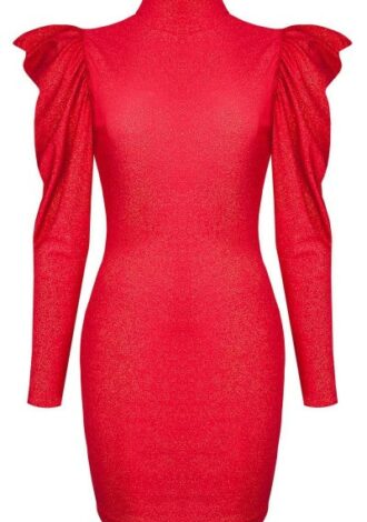 rotes Minikleid