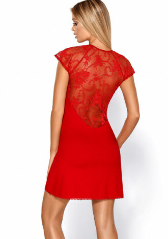 Nachtkleid mit Spitze am Rücken
