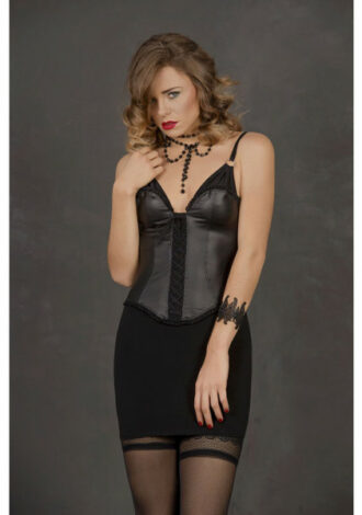 Kleid mit Wetlook und Cutout
