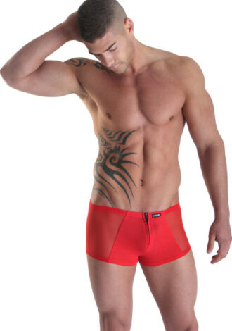 Herrenshorts mit Reißverschluss – rot
