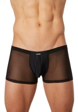 Schwarze Herren Boxer Short – Tüll
