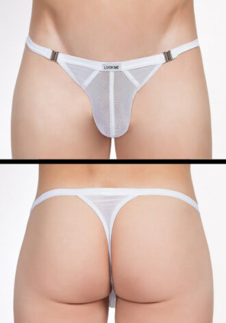 Weißer Stripper-String