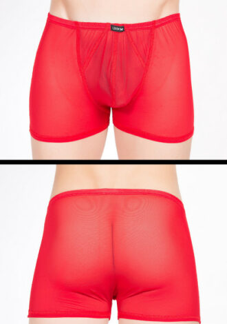 Rote Tüll-Boxershorts