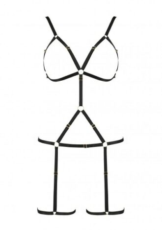 Schwarzes Harness-Kleid