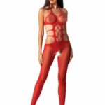 Neckholder Bodystocking mit sexy Cut-Outs - rot