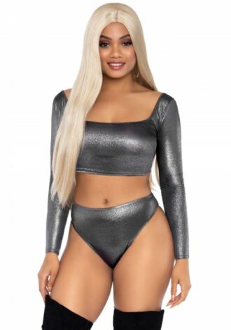 Crop-Top mit Highwaist-Slip