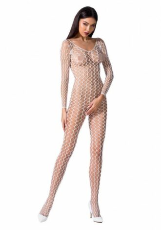 Netz-Bodystocking weiß