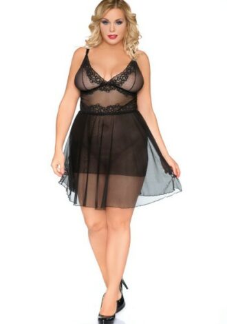 Transparentes Chemise aus Tüll