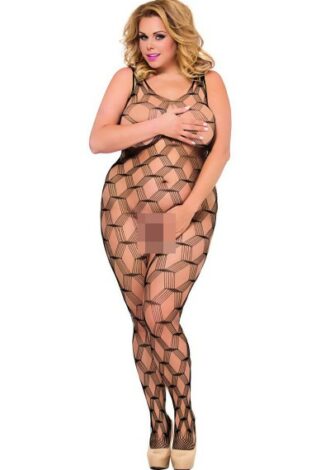 Netz-Catsuit – Queensize