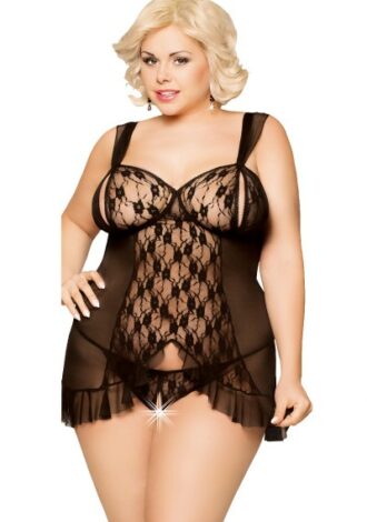 Babydoll aus Spitze und Tüll