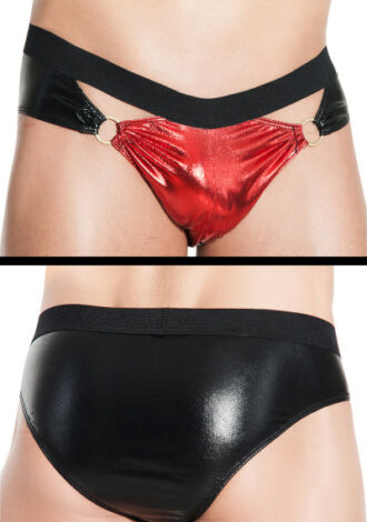 Wetlook Slip – rot/schwarz