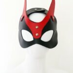 Leder Maske verstellbar