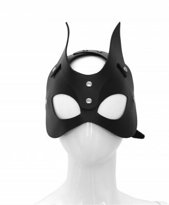Leder Maske verstellbar