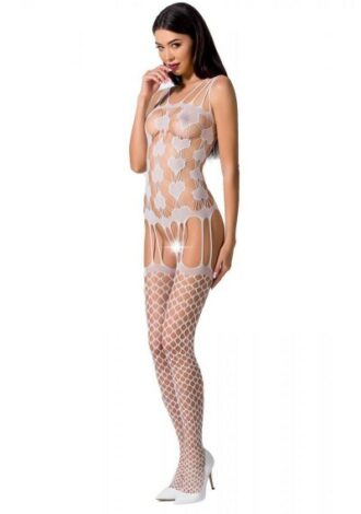 weißer ouvert Bodystocking BS067 von Passion