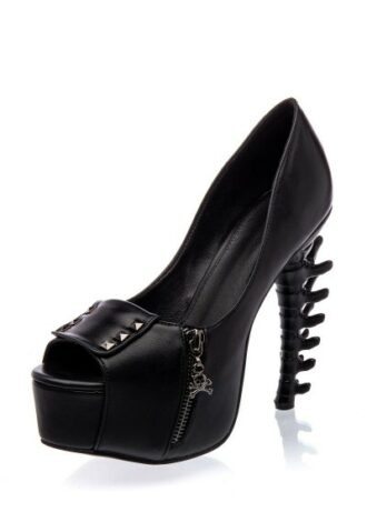 Gothic Plateau-Peeptoe-Pumps