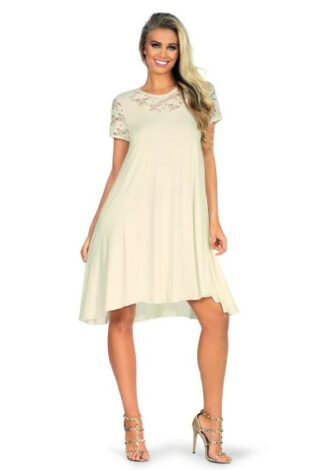Nachtkleid ecru – Queensize