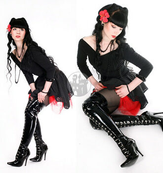 Overknee Stiefel – Lack