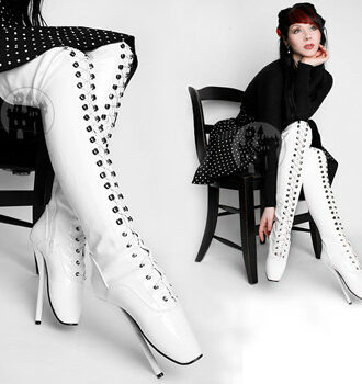 Ballet Boots Overknee weiß
