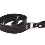 Leder Schultergurt schwarz