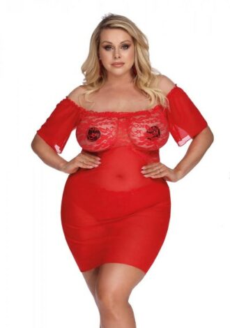 Chemise mit ausgestellten Ärmeln