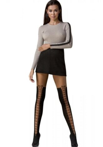 Strumpfhose mit Schür-Muster