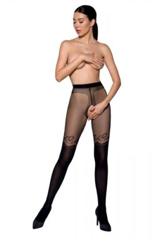 Strumpfhose mit raffiniertem Overknee-Look