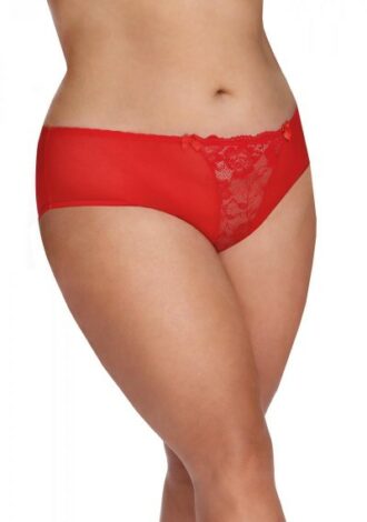 Panty mit Spitzeneinsatz rot QueenSize