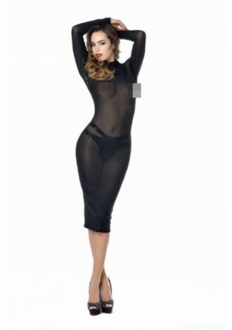 Netzkleid halbtransparent