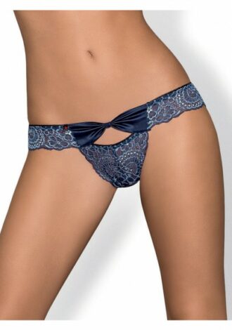 Blaue Spitzenpanties