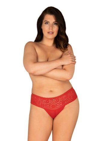 Eleganter Panty aus zarten Materialien rot