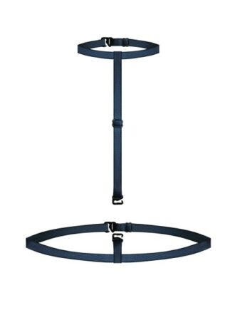 2-teiliger Choker schwarz