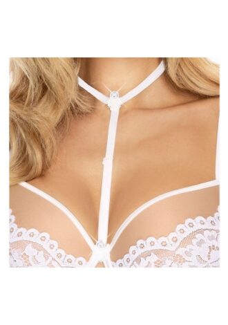 2-teiliger Choker weiß